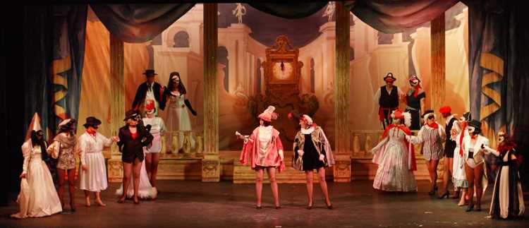 Cinderella Pantomime Broxbourne: Prince Charming with Cinderella's Slipper