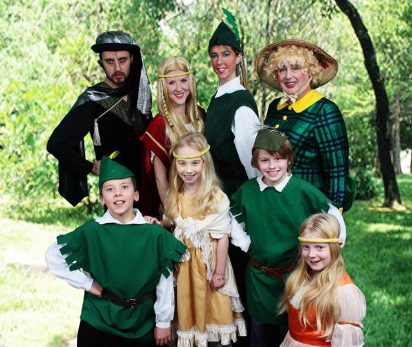 Cast photo Robin Hood and the Babes in the Wood Pantomime Broxbourne